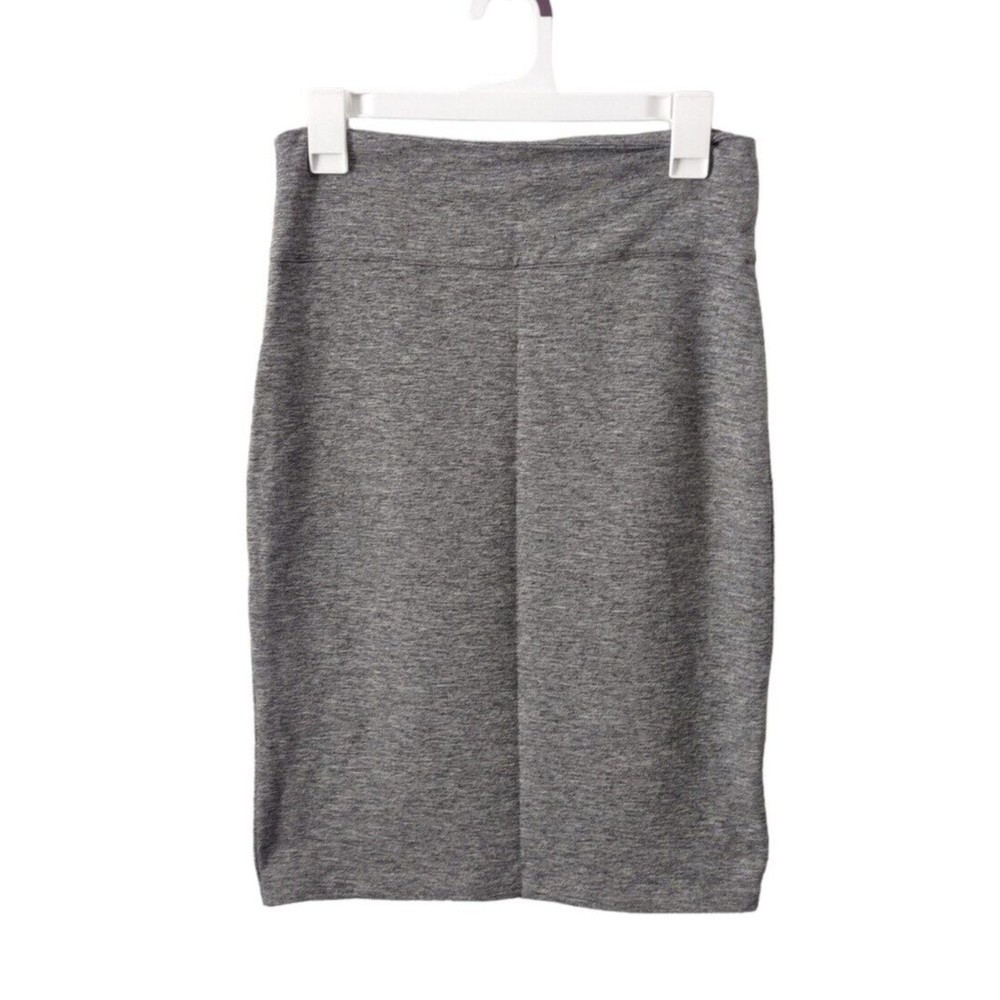 Club Monaco Gray Long Straight Skirt Womens Small Fitted Sweater Casual